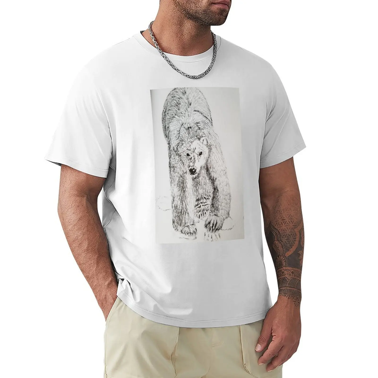 

Polar bear T-Shirt sweat anime clothes Men's t-shirts