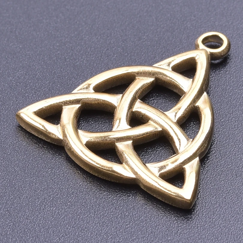 Collana Nodo Celtico Trinity Knot EUEAVAN - Ciondolo Triquetra In Acciaio Inox Per Donna, Portafortuna Irlandese - 4