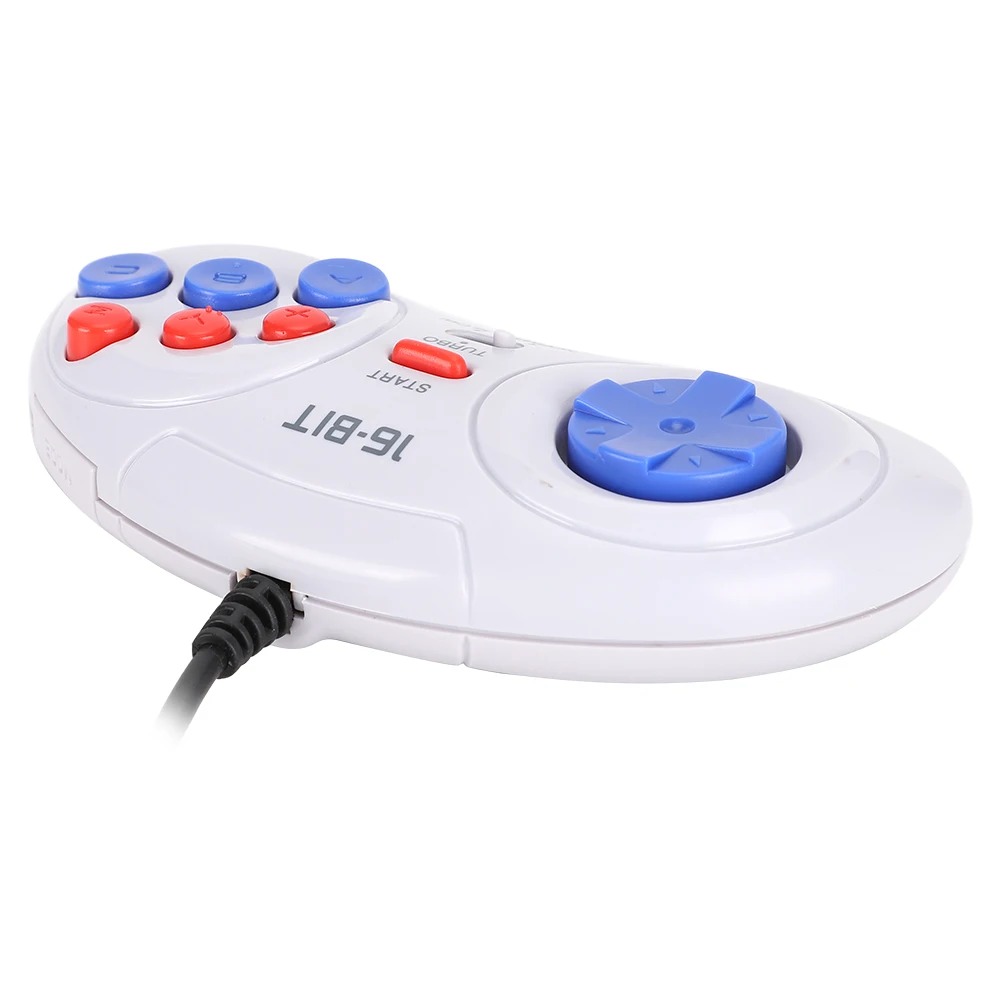 6Bit 9-Pin Mini Handheld Game Controller for , Ergonomic White Gaming Console Joystick - 2