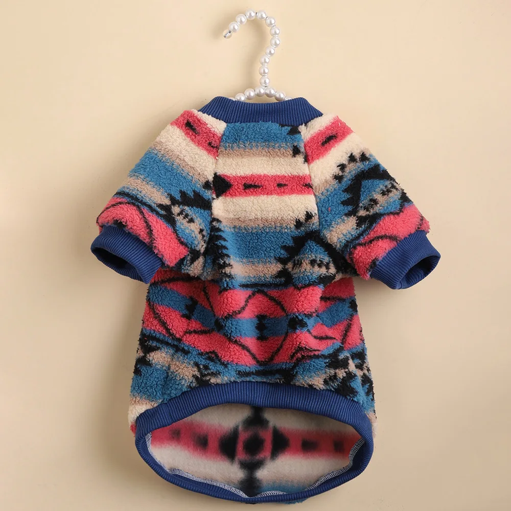 Plush Cat Dog Hoodies Thicken Pet Sweaters Autumn Winter for Small Dogs Cats pet clothes
