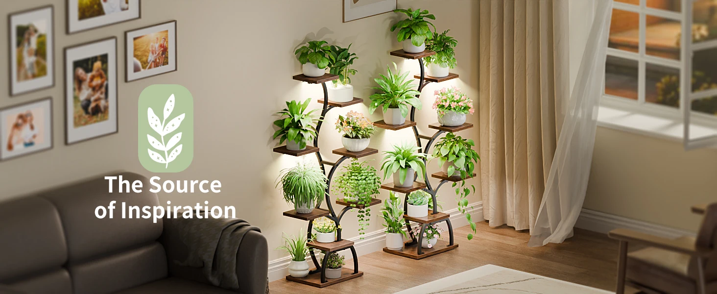 plant shelf with grow light corner plant stands for indoor plants