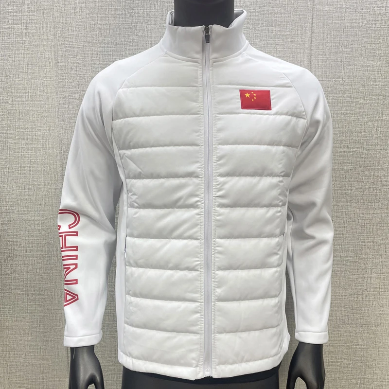 경량 플리스 안감 스포츠 재킷 남성용 여성용 레드 긴팔 러닝 트레이닝 탑 방풍 통기성 야외 활동