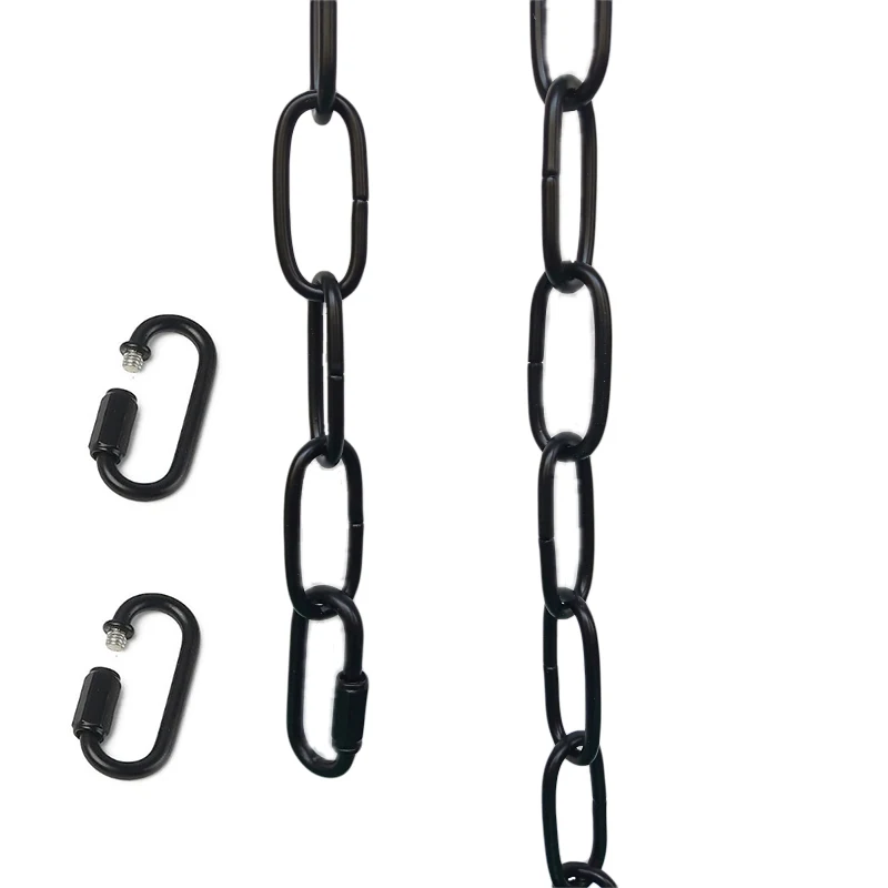 WOERFU 6 feet Black Pendant Light Fixture Chain Permits Installation Of Chain-Hung Fixtures On High Ceilings