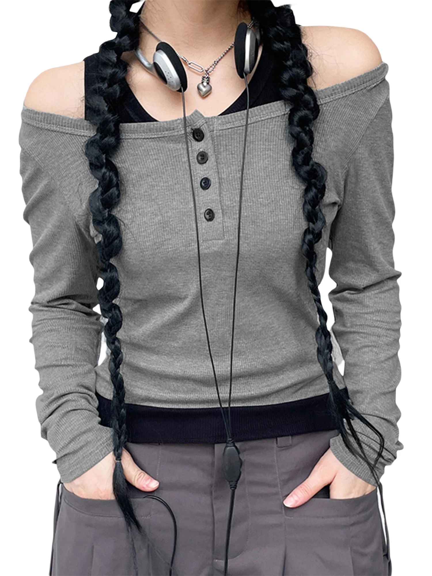 

Women Oversized Sweater Dress Y2k Vintage Patchwork Knit Pullover Ribbed Loose Fit Fairy Grunge Aesthetic Long Tops