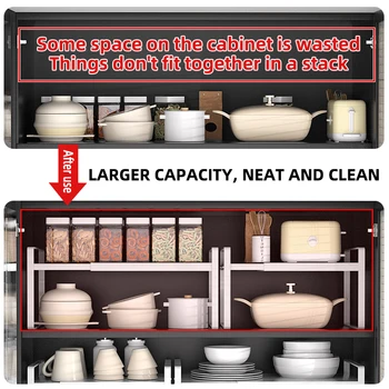 주방 선반 캐비닛 냄비, 전자 레인지 조리대 보관 선반 캐비닛, 싱크대 아래 개폐식 옷판, 레이어드 보드