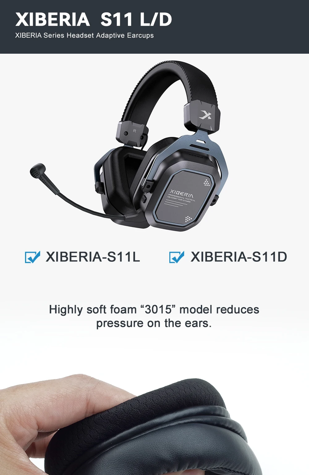 Replaceable For XIBERIA S11DL Ear headphones Earmuffs Covers Sponge Earpads cloth Leather Repair Accessories Soft Ear pads