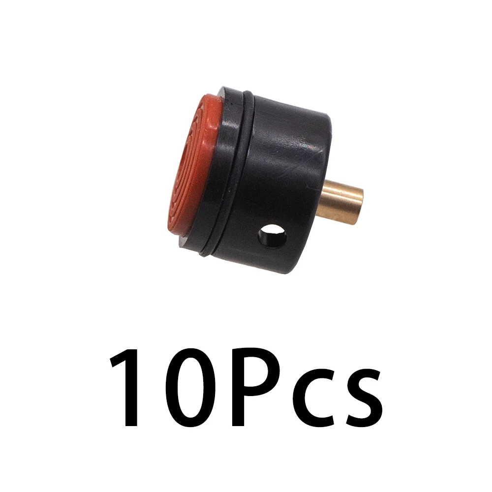 10Pcs Black/Red Rubber Pad Nylon Pom-4Types
