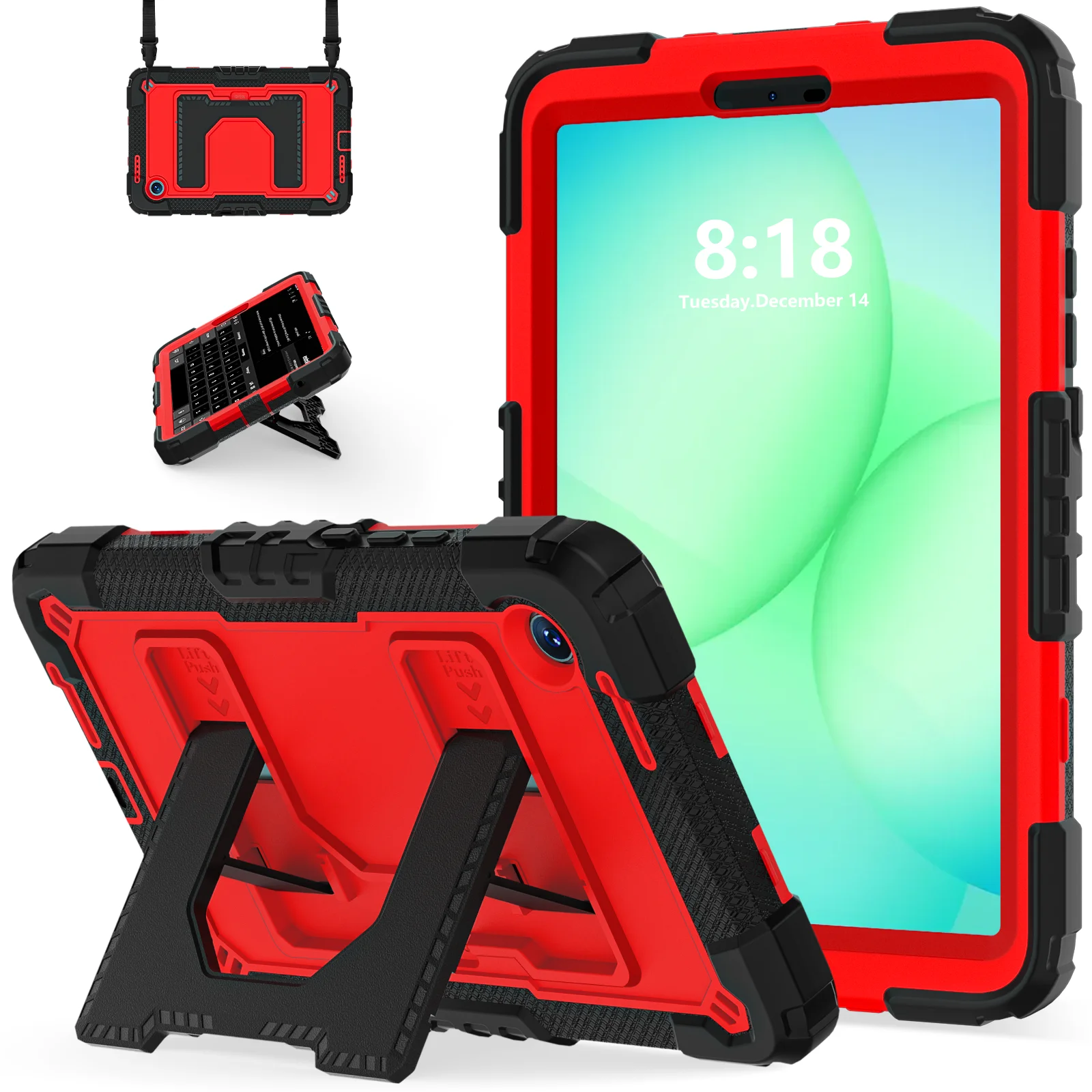 Rugged Armor Heavy Duty Shockproof Tablet Case with Stand, 8.7