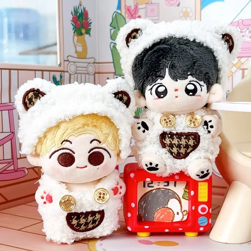 10cm baby clothes in stock, new cute teddy bear shoulder straps, jumpsuit changing 3