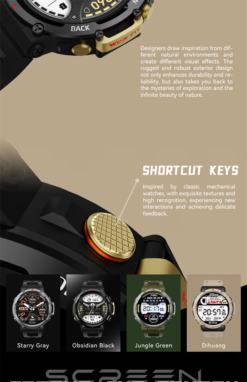 JS2 RUN Smart Watch Fitness Tracker description image 2