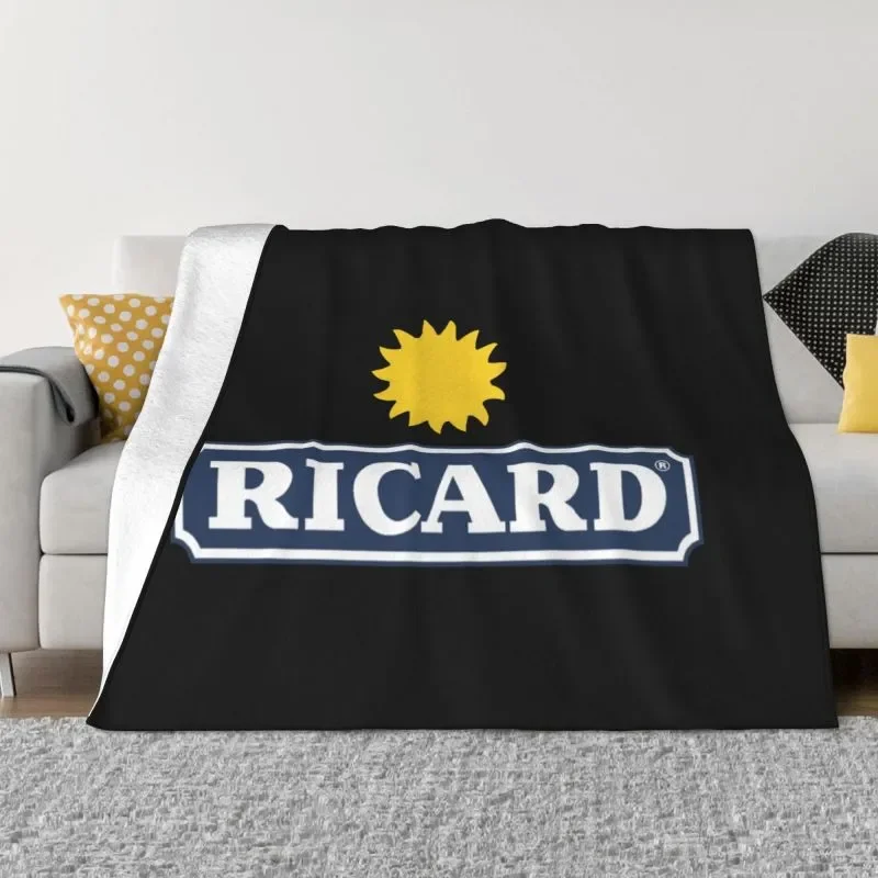 

NEW Black Marseille France Ricards Blanket 3D Print Soft Flannel Fleece Warm Throw Blankets for Travel Bedroom Sofa Quilt