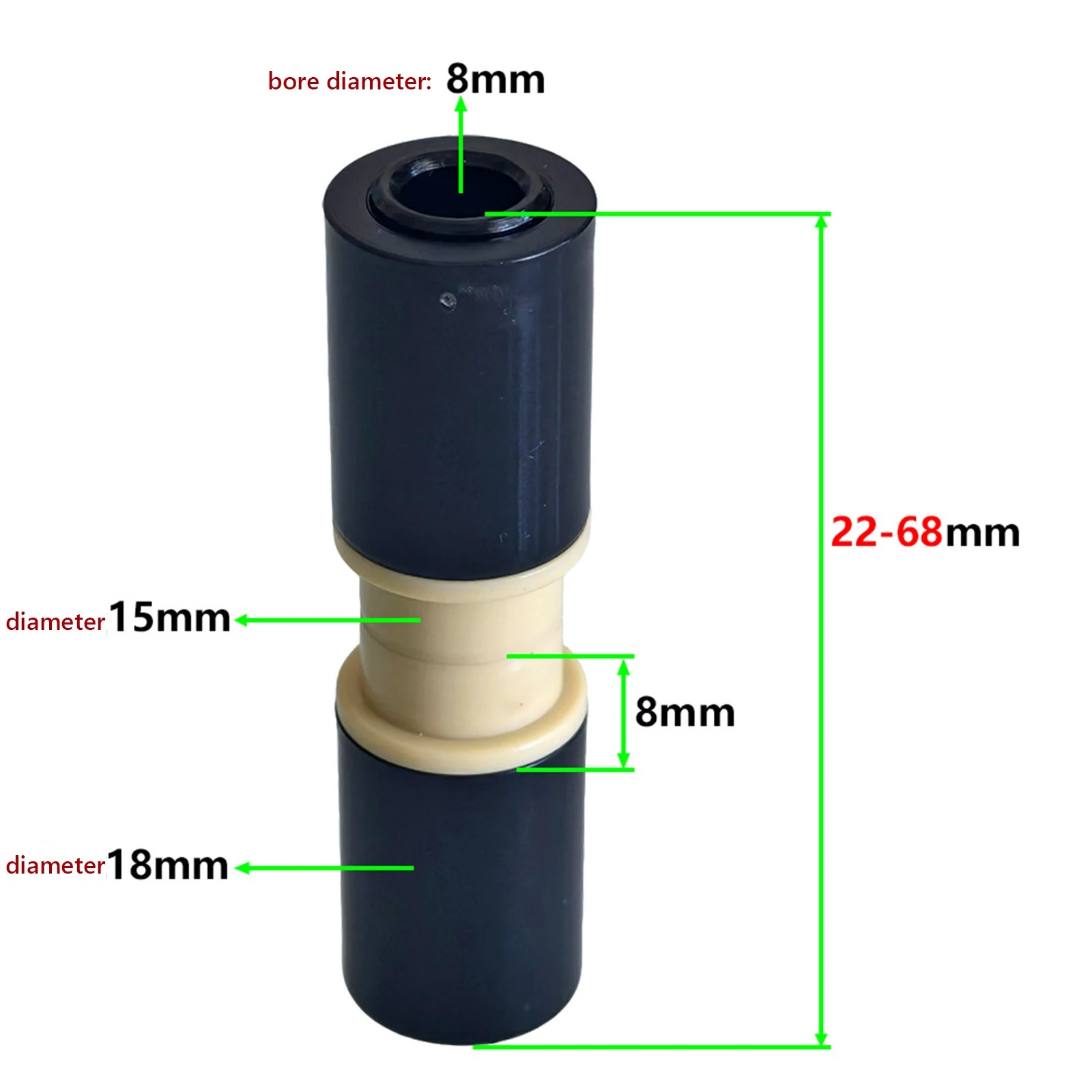 MTB 리어 쇼크 부싱 15mm 자전거 리어 서스펜션 쇼크 업소버 DU 부싱 ID 8mm 22mm 24mm 32mm 44mm 50mm 52mm 54mm 68mm