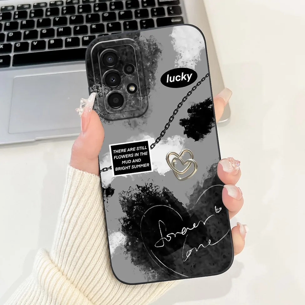 For Samsung A13 4G Case A135F Silicone Cute Fashion Butterfly Flower Love Painted Cover For Samsung A13 Galaxy A13 4G Phone Case