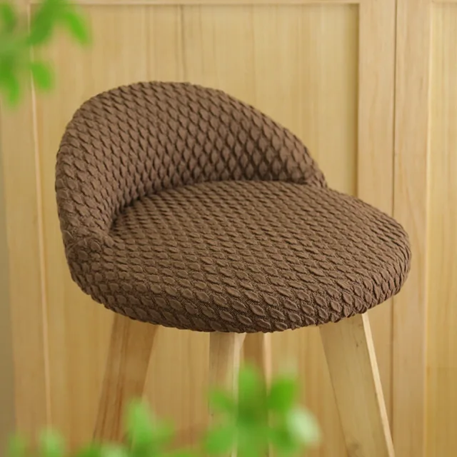 Coprisgabelli Da Bar In Velluto Elasticizzati - Con Schienale, 4 Pezzi, Colore Khaki - Foto 9