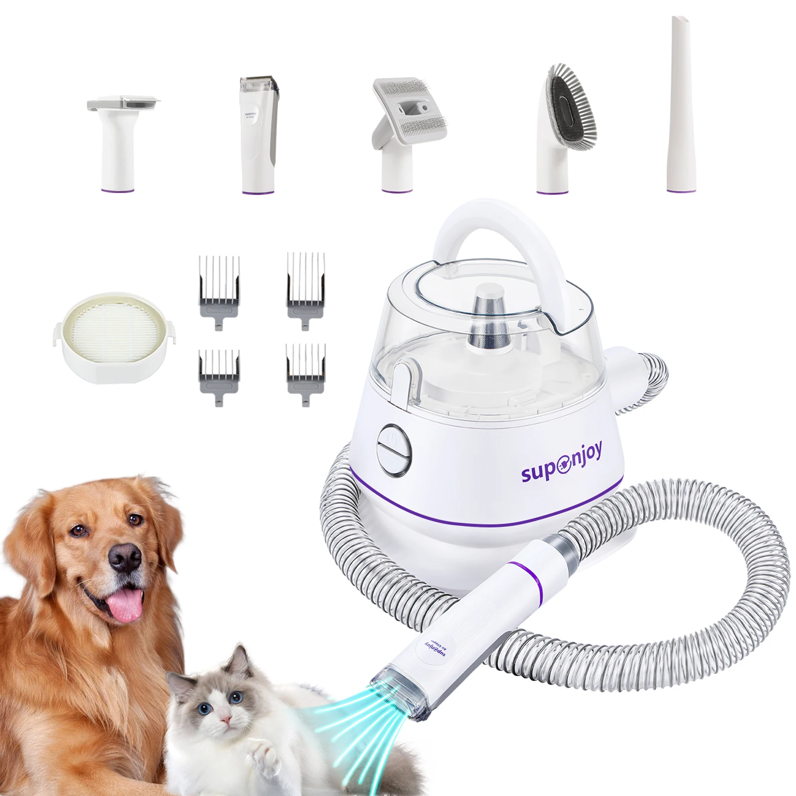 

pet cat clipper shedding brush grooming kit and vacuum pet grooming products 99% hair removal