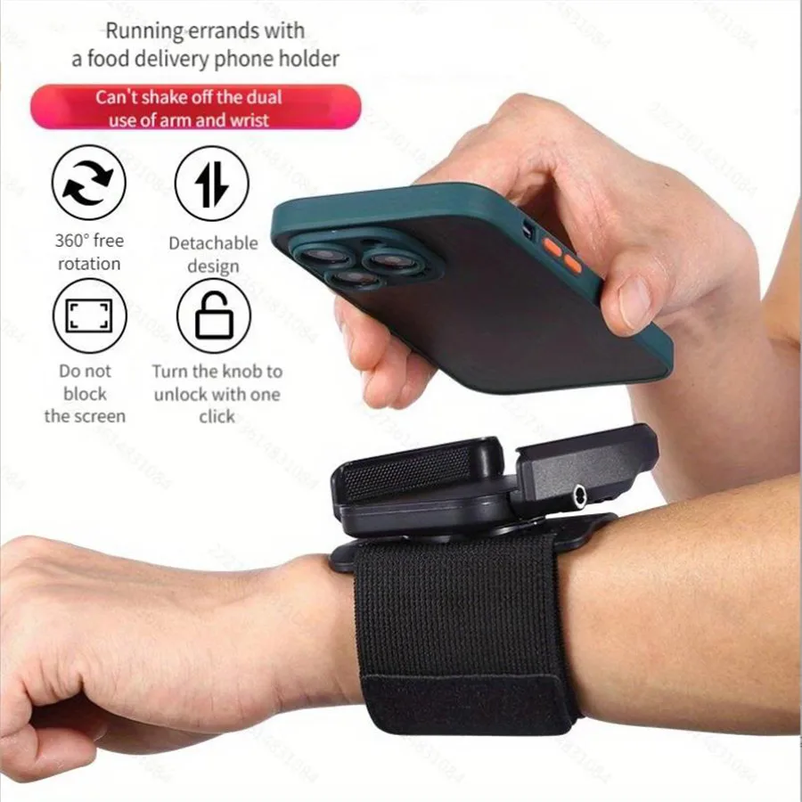 Wrist Rotating Phone Holder Running Fishing Sports Lazy Phone Bracket Support For iPhone Xiaomi Sumsung
