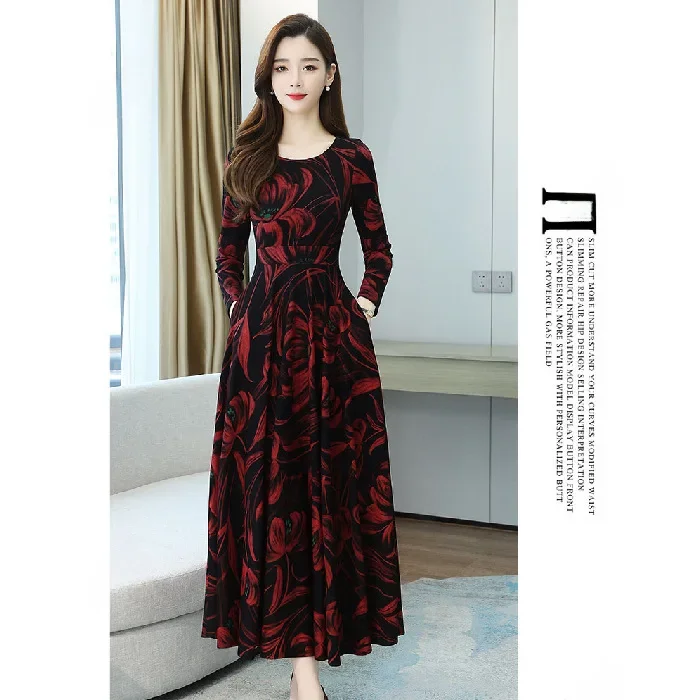 فستان ستان ملتوي أنيق للأمهات في منتصف العمر بأكما...