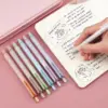 Dianshi Soft Grip Gel Ink Retractable Pen: Black Ink 0.7mm Medium Fine Pen Tip Pen Set, Ultra-Smooth Pen Tip No Bleeding Stains, 6
