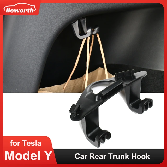 For Tesla Model Y Car Rear Trunk Hook Front Trunk Hook Holding Clips Trunk  Grocery Bag Holder Hook Car Interior Accessories - AliExpress