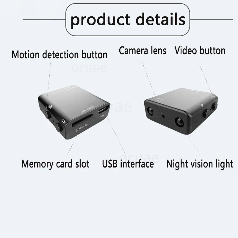 DV 1080P HD Smallest Mini Camera IR-CUT Night Vision Micro Camcorder Motion Dete