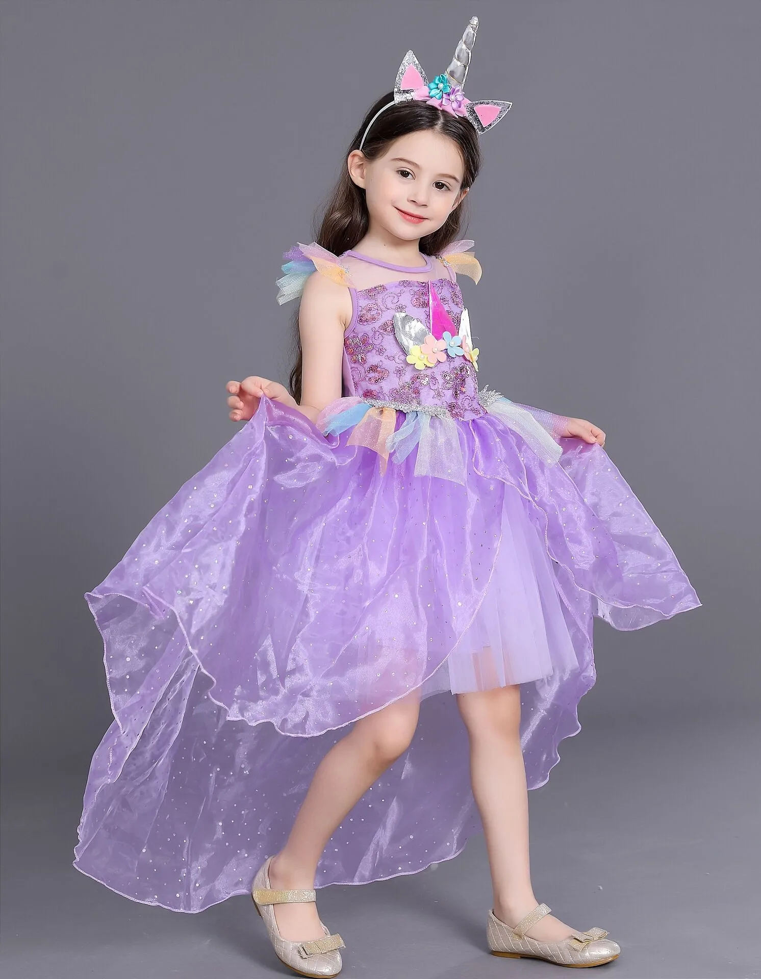 The new girl Tianma unicorn gauze tutu gaun ulang tahun Halloween