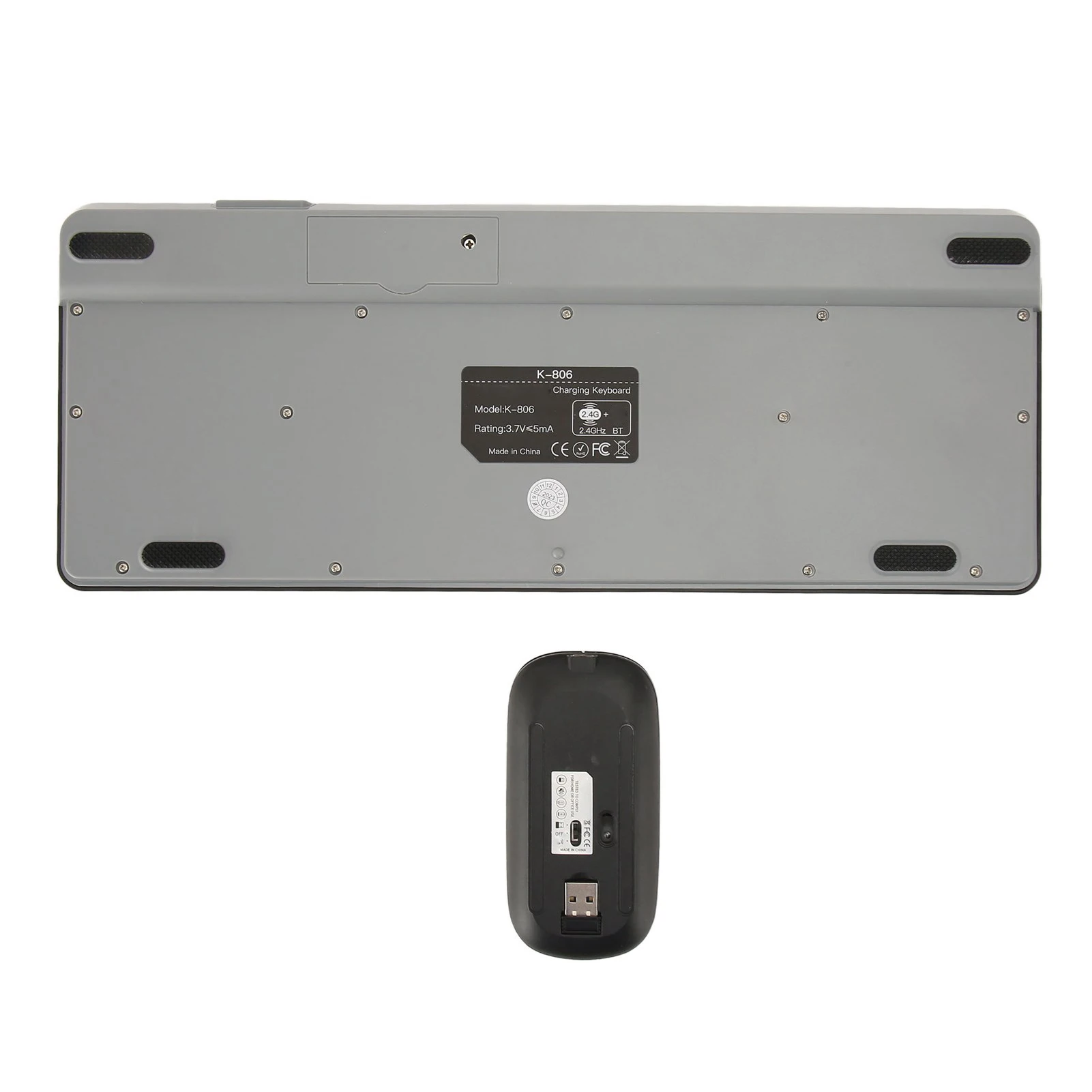 【New】Wireless Keyboard Mouse Set Rechargeable Retro  2.4G Wireless Bluetooth Keyboard Mouse Set Wireless PC Keyboard Mouse Set