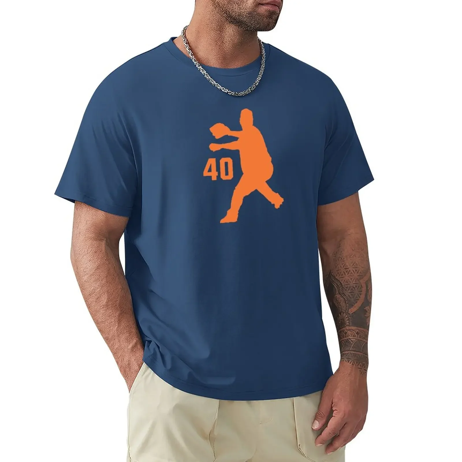 

Bartolo #40 (Orange) T-Shirt oversized vintage clothes plain white t shirts men