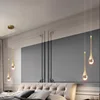 Modern Villa Chandelier Household Hanging Light Duplex Golden Loft Chandelier Minimalist Creative Crystal Staircase Pendent Lamp 1