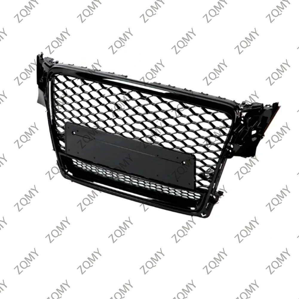 

With/Logo For Audi A4/A4L/S4 2009 2010 2011 2012 Car Front Bumper Grille Centre Panel Styling Upper Grill (Modify RS4 style)