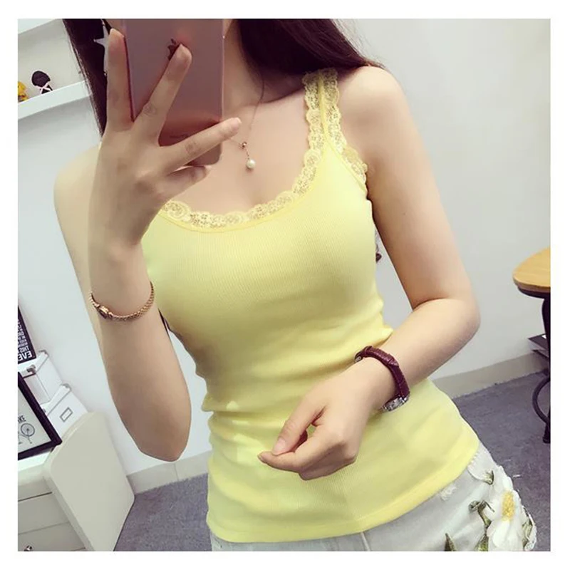 ตัวเลือกสินค้า เสื้อแขนกุดสีดำ ชุดชั้นในลูกไม้ แฟชั่นฤดูร้อน