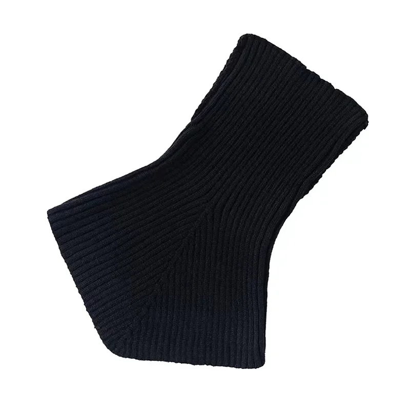 All-Match Knitted High Lapel Scarf Wool False Collar Neck Protection Winter Warm Decorative knitted scarves knitted scarf