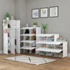 8 Tier Shoe Storage Cabinet 32 Pair Plastic Shoe Shelves Organizer for Closet Hallway Bedroom Entrywa, Shoes Cabinets 3