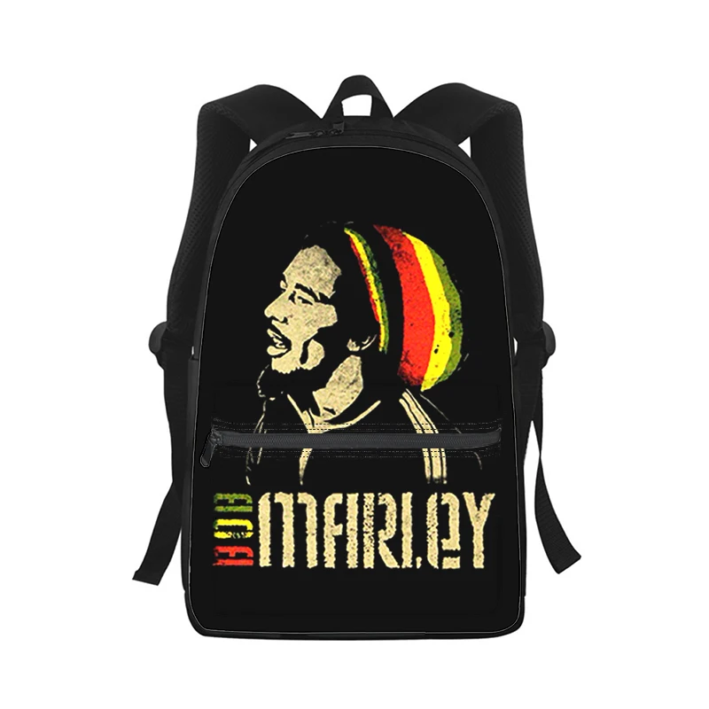 Bob Marley Men Women Backpack 3D Print Fashion Student School Bag Laptop Backpack Kids Travel Shoulder Bag
