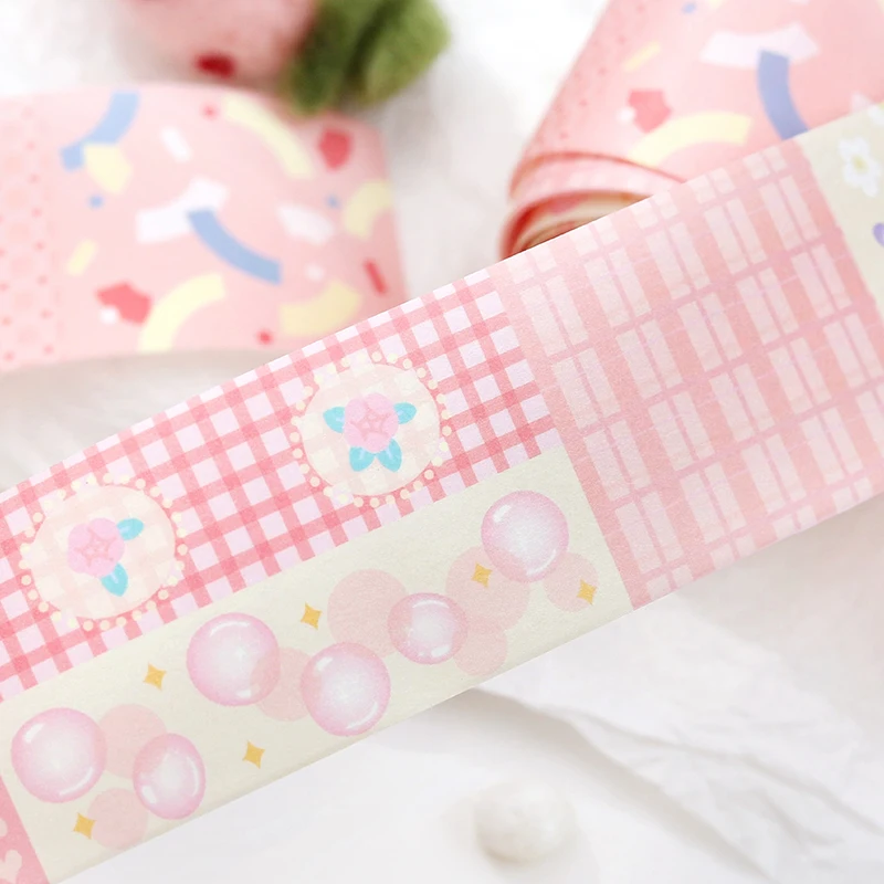 Cute Dream Fantasy Washi Tape Collage Scrapbooking DIY Decoration Album Photocard Diary Journal Kawaii Masking Tapes