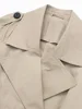 Willshela Women Fashion With Belt Solid Double Breasted Trench Vintage Lapel Neck Long Sleeves Female Chic Lady Outfits 4
