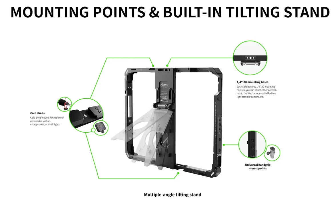 PowerCage Pro II for the 12.9" iPad Pro Supports 12.9" iPad Pro (Gen 3 to 6)  10