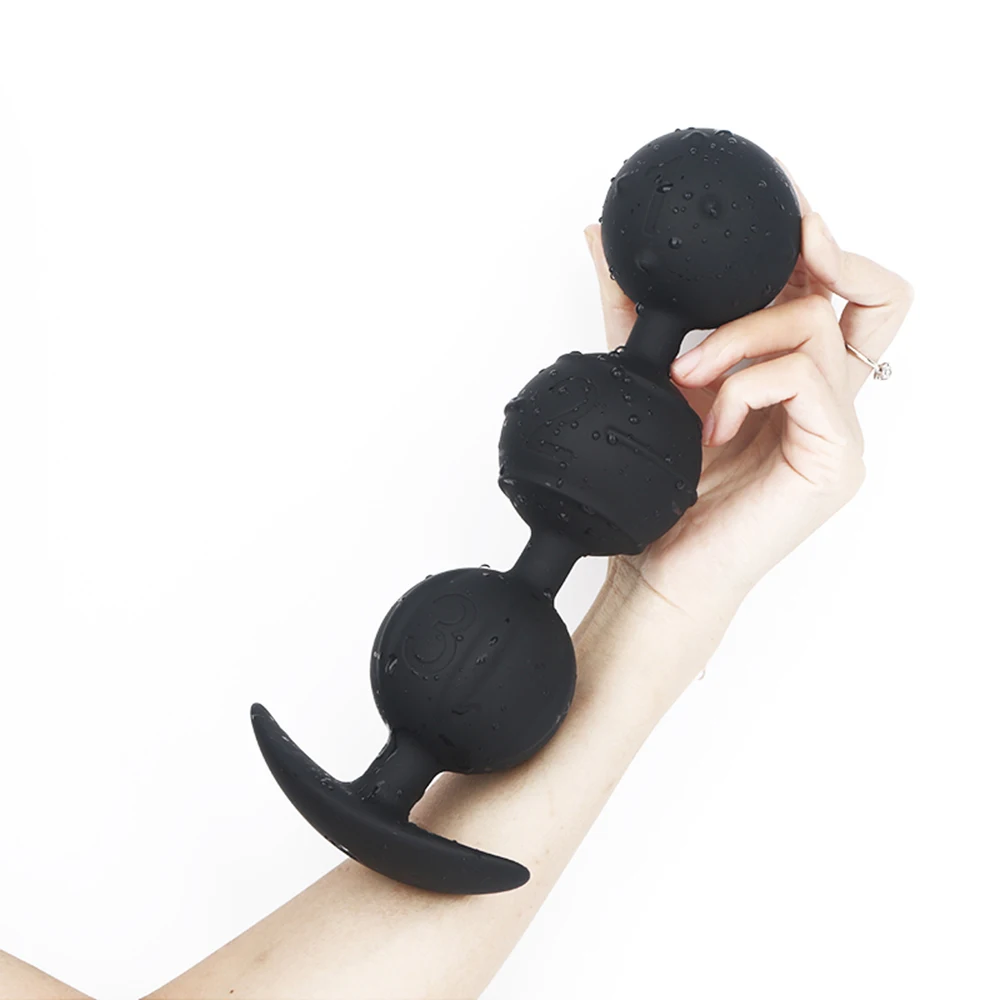 Dilatatore a sfera in silicone morbido anale per donne Coda di volpe Perline ano super lunghe Coda anale Gioco di ruolo Plug anale Mas_voghion.com