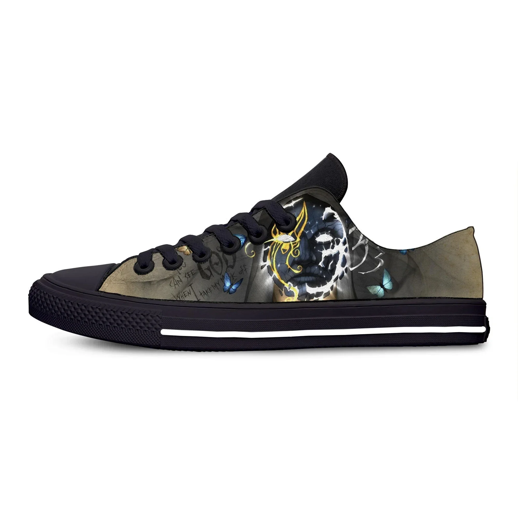 Custom Fashion Man Shoes Man Lightweight Sneakers Breathable Woman Canvas Shoes High Quality Low Top Hollywood Undead Board Shoe 5