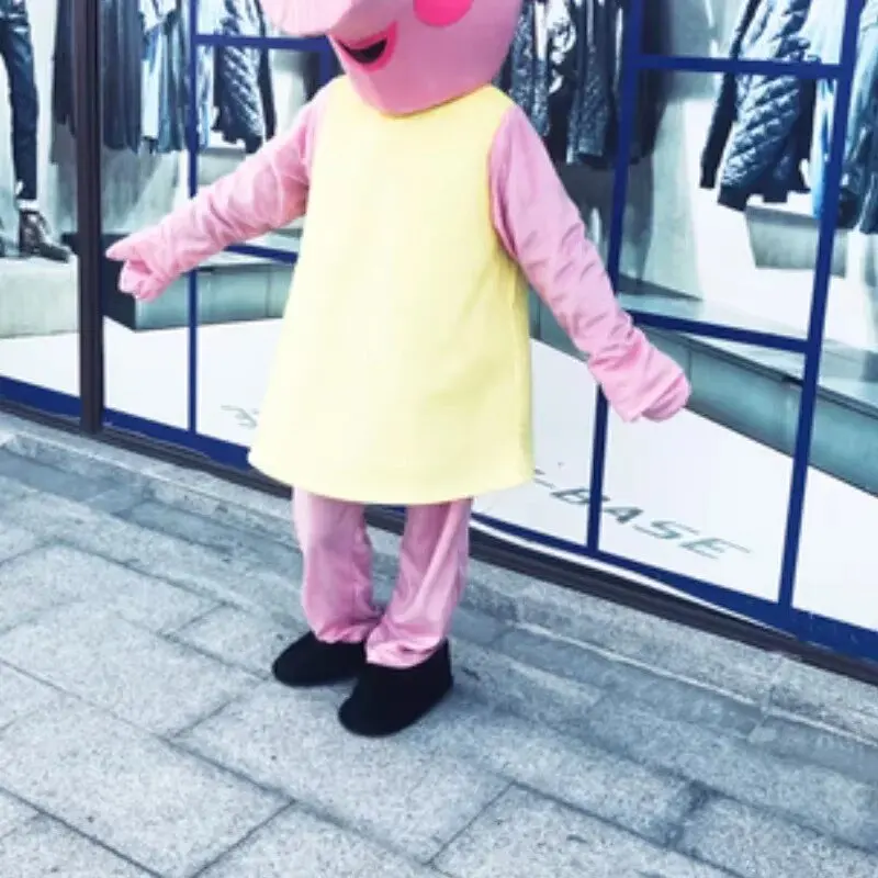 Cosplay Piggy Family Costume della mascotte Carnevale Party Performance Puntelli Indossabili Walking Cartoon Dolls Abiti fantasia - immagine 4