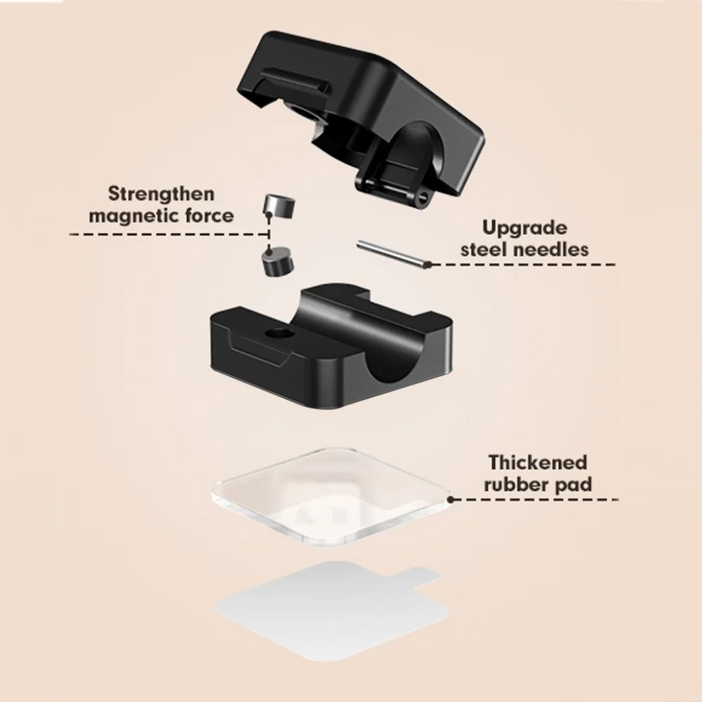 1/3/6 PCS Magnetic Cable Organizer Cable Clips Management Wire Keeper Wall Data Winder Adjustable Cord Holder Under Desk