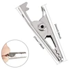 100PCS 1.06IN / 27mm Mini Metal Alligator Clips, Silver Tone Nickel Plated Test Line Spring . 6