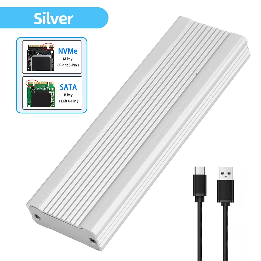 M.2 NVME NGFF SSD ̽, ָ Ʈ ̺ Ŭ, B + M/B/M Ű HDD SSD ̽, M.2 SSD 2230/2242/2260/2280, 10Gbps