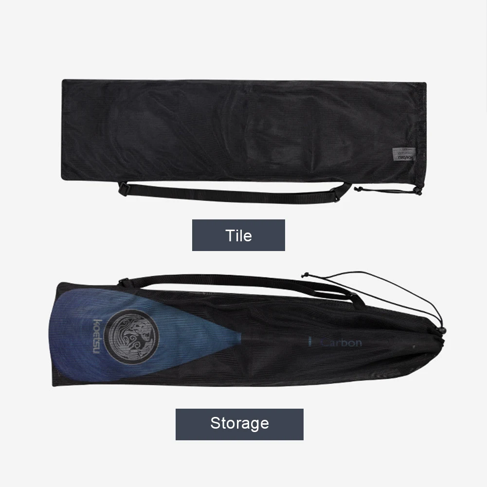 Mesh Canoe Paddle Bag with Adjustable Strap Kayaking Paddle Transportation and Storage Bag Drawstring Portable Storage Bag