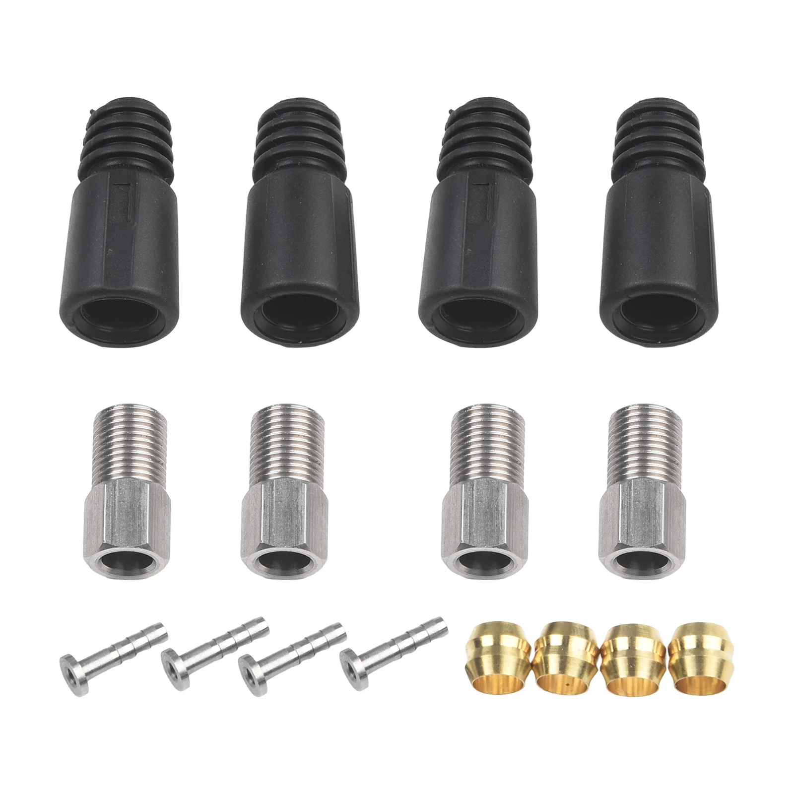Brake Hose Replacement Set with Olive Insert and Connecting Bolt for BH59 BH90 Compatible Mountain Bikes Complete Hardware