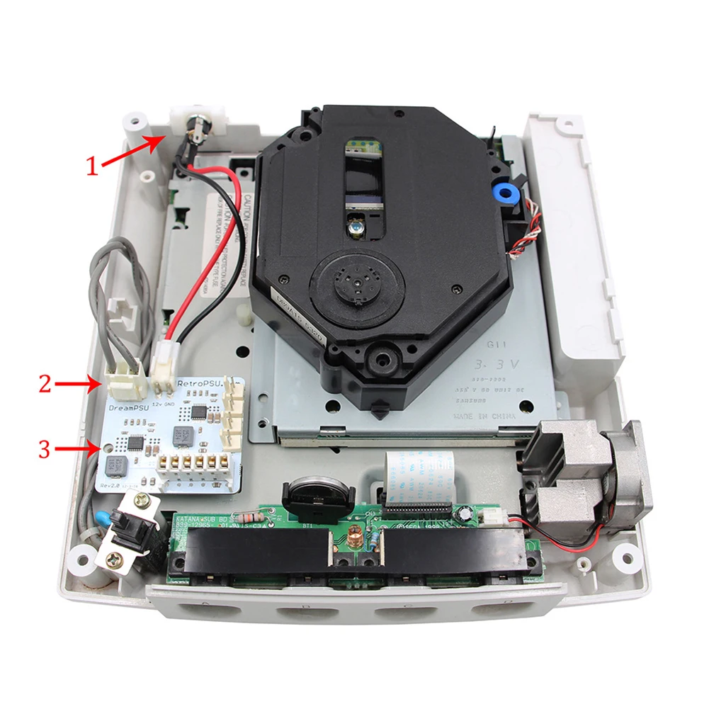 SEGA 帲ĳƮ  ֿܼ   , DreamPSU Rev2.0, 12V ü