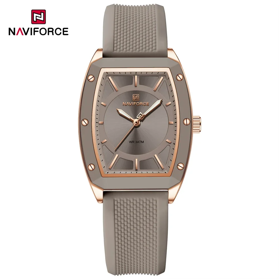NAVIFORCE نساء ساعات كوارتز سيليكون حزام طالب ساعة...