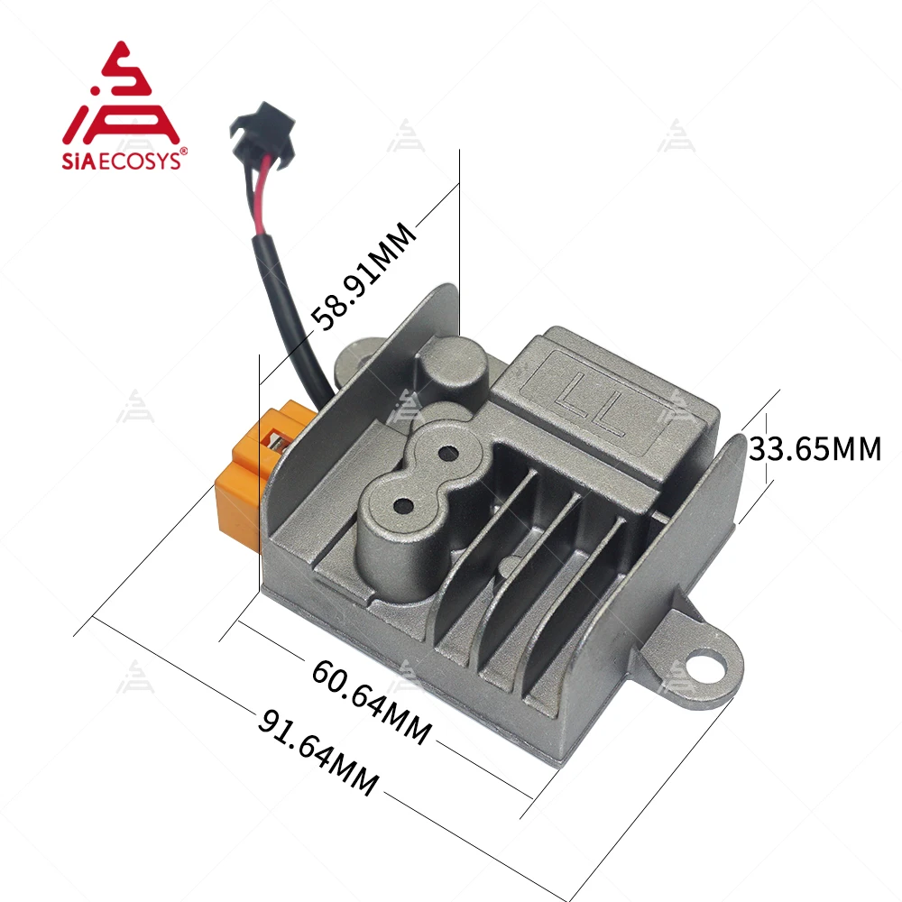 SiAECOSYS DC-DC Converter Dimensions and Mounting Specs
