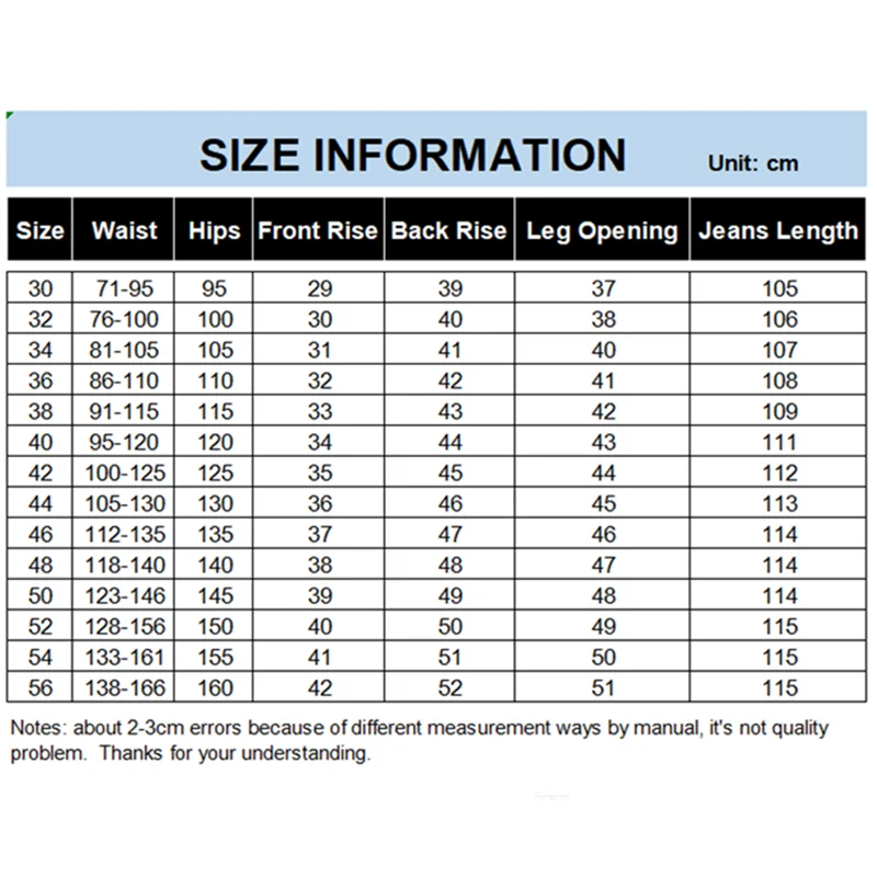 High Waisted Plus Size 200KG Jeans Men Big Size Ropa Talla 56 48 52 Thick Trousers Plus Loose Black Elastic Straight Denim Pants 6