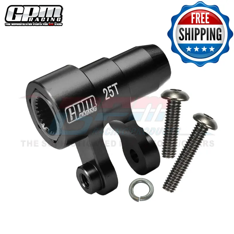 GPM – Bras De Servo Aluminium 25T Avec Ressort Intégré – Pour Traxxas X-Maxx 6S/8S – 1 Set Rouge – Renforcement RC