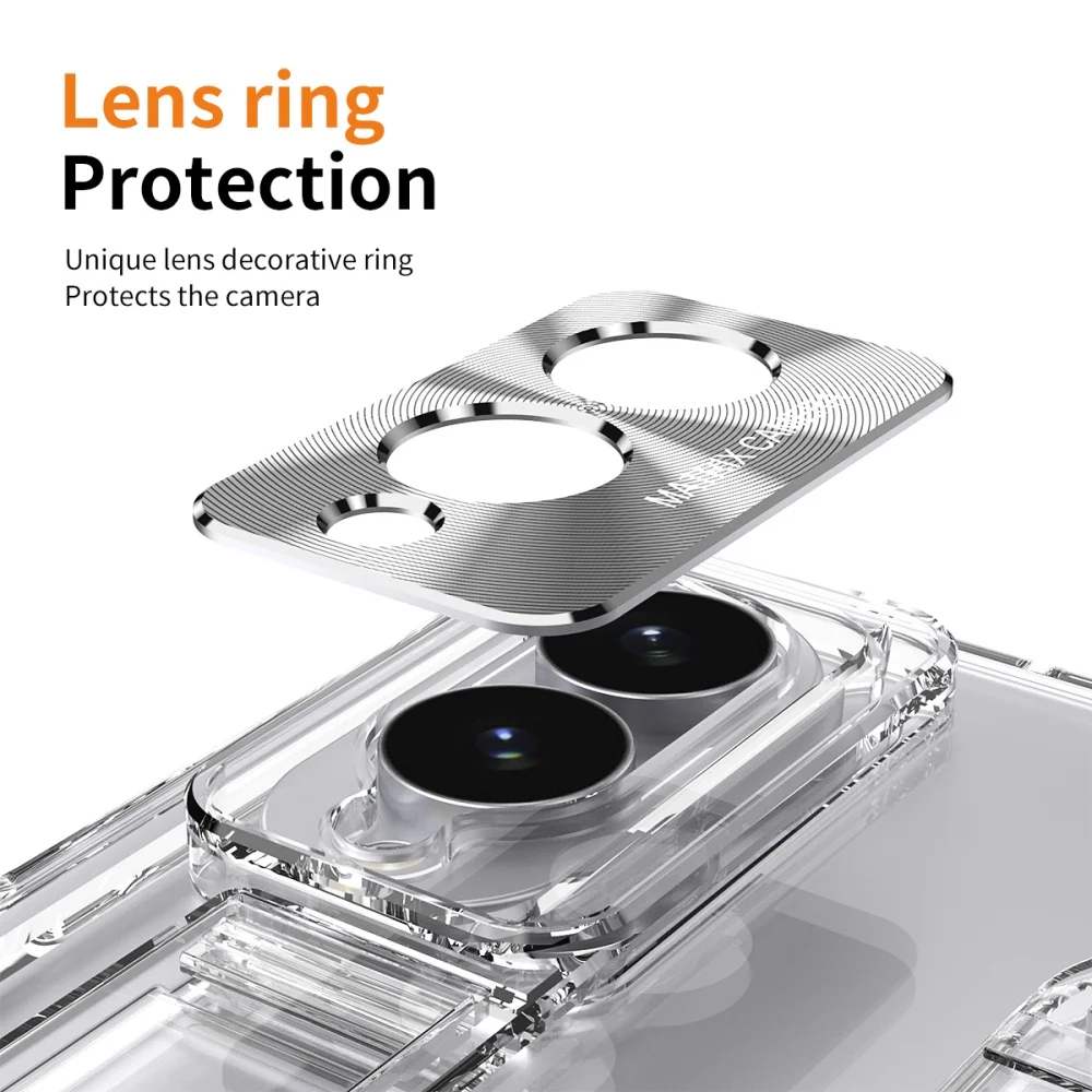 Portable Silicone Wrist Strap Case with Glass Film Protection and Stand Feature